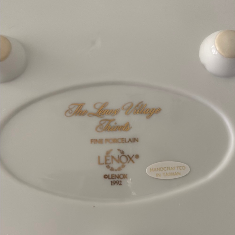 SET/4 Lenox Spice Village Vintage c1992 Porcelain Trivets Cottagecore Victorian - Picture 4 of 11